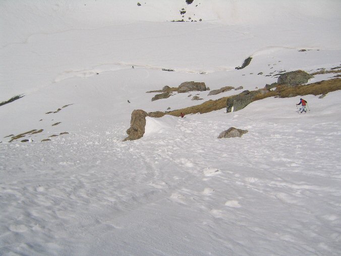 Photo 038.jpg - Couloir  45 en neige dure dans les barres du Cul de Nant.